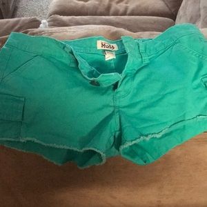 Shorts-bright teal/green
